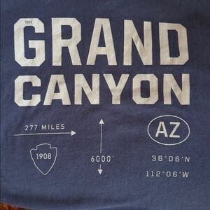 The North Face medium  navy Grand Canyon Graphic Long Sleeve T-Shirt